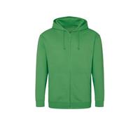 AWDis Just Hoods Men's Zoodie Hoodie, Green (Kelly Green), Medium