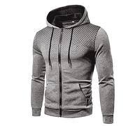 Full Zip Hoodies For Men Sweatshirt - Mens Dot Print Dropped Shoulder Sweatshirt Winter Long Sleeve Drawstring Pullover Casual Solid Color Sweater Slim Fit Lightweight Jumper Hiking Fitness Outwear