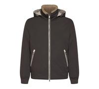 Full-Zip Nylon and Shearling Jacket - male - Brunello Cucinelli - Winter Jackets - Brown - M - Jackets M