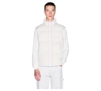 Full Zip Sleeveless Down Jacket - male - Armani Exchange - Waistcoats - White - L - Jackets L