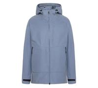 Full zip waterproof hooded jacket KnowledgeCotton Apparel Vent canvas 270 shell Bleu 3XL