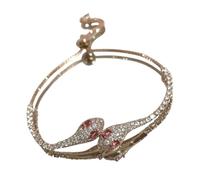 Full zircon decoration and fashion accessories inspired by fashion accessories for sophisticated occasions multipurpose snake party jewelry for women, フリーサイズ