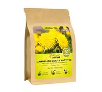 FullChea - Dandelion Leaf and Root Tea Bags - 50 Tea Bags - Natural Dandelion Herbal Tea for Liver and Kidney Health - GMO Free - Caffeine Free - Supports Digestion and
