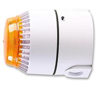 FULLEON SOUNDER BEACON WHITE/AMBER | AUDIO/VISUAL SIGNAL INDICATOR UNITS AUTOMATION SIGNALING, 1 X QTY - FL/SV/AL/W/D