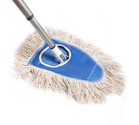 Fuller Brush Dry Mop - Commercial Floor Dusting & Mopping Cleaner w/ Extension Handle & Washable Head For Drying & Dusting Kitchen & Bathroom Floors