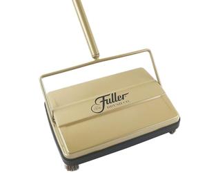 Fuller Brush Electrostatic Carpet & Floor Sweeper with Additional Rubber Rotor-9" Cleaning Path-Rich Gold