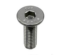Fullerkreg 18-8 Stainless Steel Hex Drive Flat Head Screw M5 x 0.8 mm Thread, 20 mm Long,Packs of 50