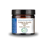 Fullers Earth Cream - Natural Face & Body Moisturiser with Fullers Earth & Zinc Oxide Cream for Radiant Skin - by Power Health (2x60g)