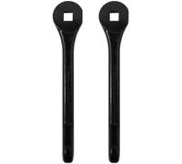 Fullex Inline Patio Door Handle Black Lever Pair Suits 5mm Spindle