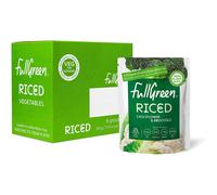 Fullgreen, Riced Cauliflower and Broccoli, 100% Veg, shelf-stable, no preservatives, vegan, keto and 87% lower-carbs than rice! - case of 6x 200g pouc