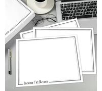 Fullhawl 100 Pcs Income Tax Return Envelope for Tax Preparers 13 x 10 Inches Open End Envelopes Security Envelopes for Office Business Legal Documents Catalog Paper Mailing(Black)