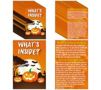 Fullhawl 200 Pcs Halloween Pocket Prayer Cards Pumpkin Bible Verses Cards Religious Bible Evangelism Outreach Church Supplies Halloween Church Baptism Gifts, Prayer, Bookmarks, Trunk or Treat Ideas