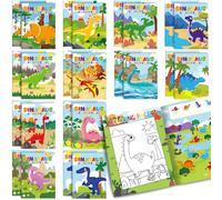 Fullhawl 24 Pcs Dinosaur Activity Books Mini Fun Games Bulk Coloring Books Mazes Word Search Scramble Find Difference for Goodie Bag Stuffers Classroom Birthday Party Supplies(Dinosaur)