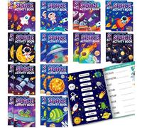 Fullhawl 24 Pcs Outer Space Activity Books Mini Fun Games Bulk Coloring Books Mazes Word Search Scramble Find Difference for Goodie Bag Stuffers Classroom Birthday Party Supplies(Space)