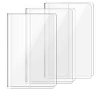 Fullhawl 3 Pack A5 Clear Cover Transparent A5 Size 13 x 8. 74 Inches Jelly Notebook Cover for Journal Weeks Planners and Books