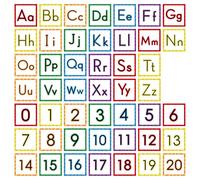 Fullhawl 47 Pcs 3.5 Inch Colorful Textured Tracing Sensory Cards 26 Cardboard Sensory Alphabet Letters and 21 Numbers Cards Reusable Practice Alphabet Number for Home Montessori Educational