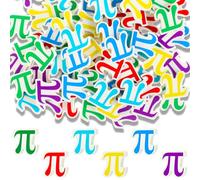 Fullhawl 72 Pcs Pi Day Mini Erasers Bulk 3D π Shape Puzzle Erasers Novelty Math Theme Stationery for International Math Day, Student Classroom Reward Homework Prize Gift Party Favors, 6 Colors