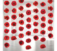 Fullhawl 8 Pieces Wizardoz Party Decorations Artificial Poppy Flowers Paper Garlands Red Flower Hanging Garland Banners Poppy Cutouts for Birthday Shower Party Favor Supplies