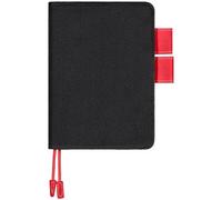 Fullhawl Velvet Cover for A6 Notebooks 4.6 x 6.7 Inches Planner Cover (Black)