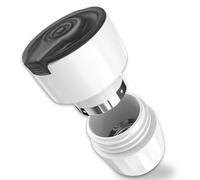 Fullicon 2 in 1 Pill Crusher with Storage, Stainless Steel, Black White