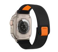 Fullife Nylon Strap Compatible with Apple Watch 49 mm 46 mm 45 mm 44 mm 42 mm, Sport Trail Loop Bracelet for iWatch Ultra 2/Ultra Series 10 9 8 7 6 SE 5 4 3 2 1, Black