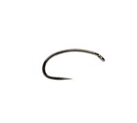 Fulling Mill Heavy Wire Grub Black Nickel Barbless Hooks - 8
