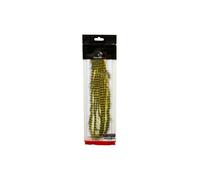 Fulling Mill Zonker Strip, Chartreuse And White Black Barred, 8 x 3mm, Fly-Tying Materials