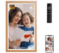 Fullja 21.5” WiFi Digital Photo Frame Large Digital Picture Frame, 32GB Storage Digital Art Frame, Share Photo Video via APP Email,1920x1080 FHD IPS Display with Remote Control, Free Cloud Storage