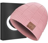 FULLLIGHT TECH Bluetooth Beanie, Upgraded Hat Headphones Headset Winter Knit Music Running Cap with Speakers & Mic,Secret Santa Gifts for Women Mom Her,Teen Girls Stocking Fillers Women
