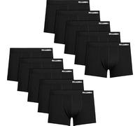 Fullluwaa Men's Boxer Shorts Pack of 10 Cotton Underpants Men Without Scratching Notes Breathable and Soft Men's Underwear, Pack of 10 black, 3XL