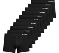 Fullluwaa Men's Boxer Shorts Pack of 10 Cotton Underpants Men Without Scratching Notes Breathable and Soft Men's Underwear