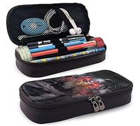 Fullmetal Alchemist Brotherhood Leather Pencil Case, Personalized Pen Bag, Pencil Pouch, Pen Box Stationery Bag,Multifunctional Box for Boys Girls