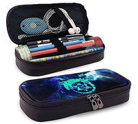 Fullmetal Alchemist Brotherhood Leather Pencil Case, Personalized Pen Bag, Pencil Pouch, Pen Box Stationery Bag,Multifunctional Box for Boys Girls