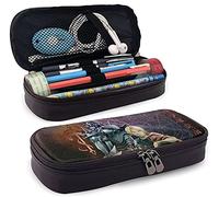 Fullmetal Alchemist Brotherhood Leather Pencil Case, Personalized Pen Bag, Pencil Pouch, Pen Box Stationery Bag,Multifunctional Box for Boys Girls
