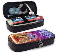 Fullmetal Alchemist Brotherhood Leather Pencil Case, Personalized Pen Bag, Pencil Pouch, Pen Box Stationery Bag,Multifunctional Box for Boys Girls