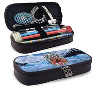 Fullmetal Alchemist Brotherhood Leather Pencil Case, Personalized Pen Bag, Pencil Pouch, Pen Box Stationery Bag,Multifunctional Box for Boys Girls