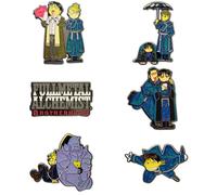 Fullmetal Alchemist Brotherhood Mystery Enamel Pin Blind Box Series, Edward Elric and Alphonse Elric, Roy Mustang, Roy Mustang and Jean Havoc, Gartner and Roy Mustang, Roy Mustang and Riza Hawkeye, or