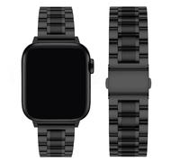 Fullmosa Compatible with Apple Watch Straps 40mm 42mm(Series 11/10) 38mm 41mm, Stainless Steel Replacement iWatch Strap for Women Men for SE 3 2 1/Series 11 10 9 8 7 6 5 4 3 2 1, Black