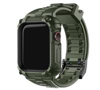 Fullmosa Compatible with Apple Watch Straps 40mm with Bumper Case for Men Women, TPU Rugged iWatch Strap for Apple Watch SE 3/2/1 Series 6/5/4, 40mm, Army Green