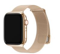 Fullmosa Compatible with Apple Watch Straps 46mm 45mm 42mm 44mm 49mm, Magnetic Milanese Loop Replacement iWatch Straps for Women Men for Ultra/SE 3 2 1 Series 11 10 9 8 7 6 5 4 3 2 1, Rose Gold