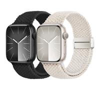 Fullmosa Compatible with Apple Watch Straps With Magnetic Clasp for Apple Watch 46mm 44mm 45mm 42mm 49mm Women Men, Soft Nylon Elastic Bands for iWatch SE/Ultra 3 2 1 Series 11 10 9 8 7 6 5 4 3 2 1
