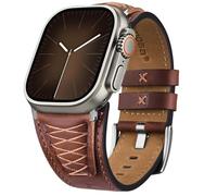 Fullmosa Leather Straps Compatible with Apple Watch Ultra 3/2/1 Band 49mm 46mm 45mm 44mm 42mm Men, Top Grain Leather Replacement Strap for iWatch series 11 10 9 8 7 6 5 4 3 2 1, SE 3 2 1