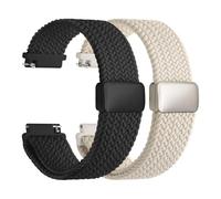 Fullmosa Magnetic Braided Watch Strap, 20mm Quick Release Replacement Band Stretchy Nylon Solo Loop Compatible with Samsung Galaxy Watch 7/6/5/4 40mm 44mm/Garmin Vivoactive 6/5/3/Venu Sq for Men Women