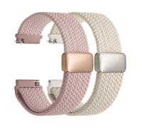 Fullmosa Magnetic Nylon Watch Strap 20mm, Quick Release Braided Watch Straps Compatible with Garmin Vivoactive 6/5, Venu Sq, Forerunner 165/55, Samsung Galaxy Watch 7/6/5/4 (40/44mm) for Men Women