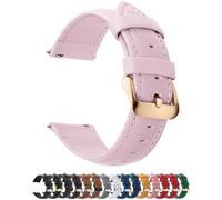 Fullmosa Watch Strap, Genuine Leather Watch Straps with Stainless Metal Clasp, Quick Release Replacement Bands for Women Men, 12mm 14mm 16mm 18mm 19mm 20mm 22mm 24mm