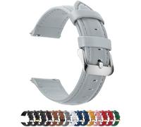 Fullmosa Watch Strap, Genuine Leather Watch Straps with Stainless Metal Clasp, Quick Release Replacement Bands for Women Men, 12mm 14mm 16mm 18mm 19mm 20mm 22mm 24mm