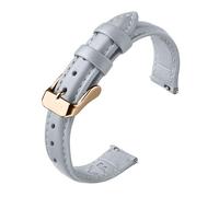 Fullmosa Watch Strap, Genuine Leather Watch Straps with Stainless Metal Clasp, Quick Release Replacement Bands for Women Men, 12mm 14mm 16mm 18mm 19mm 20mm 22mm 24mm