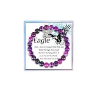 Fullrainbow Eagle Scout Gifts Eagles Bracelet Eagles Gifts for Eagle Lover Eagles Gifts for Women Eagles Jewelry Inspirational Gifts, Middle, Copper, no gemstone