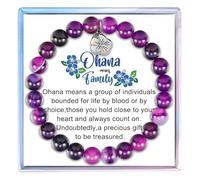 Fullrainbow Ohana Bracelet Gifts for Women,Family Gifts,Ohana Means Family,Ohana Jewelry, Middle, Copper, no gemstone
