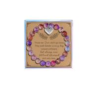 Fullrainbow Sympathy Gifts for Loss of Loved One Angels Wing Bracelet Grief Gift for Women in Memory of Loved One Gift Bereavement Gifts, Middle, Copper, no gemstone